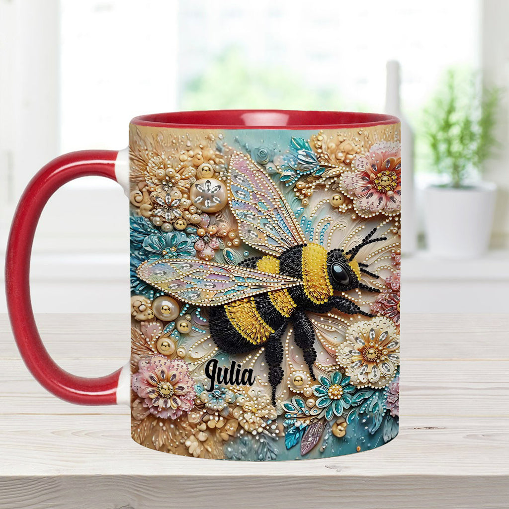 Sparkling Insect - Personalized Gardening Accent Mug