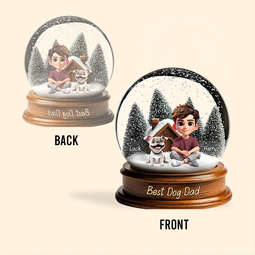 Best Dog Dad/ Mom - Personalized Dog Custom Shaped Acrylic Plaque