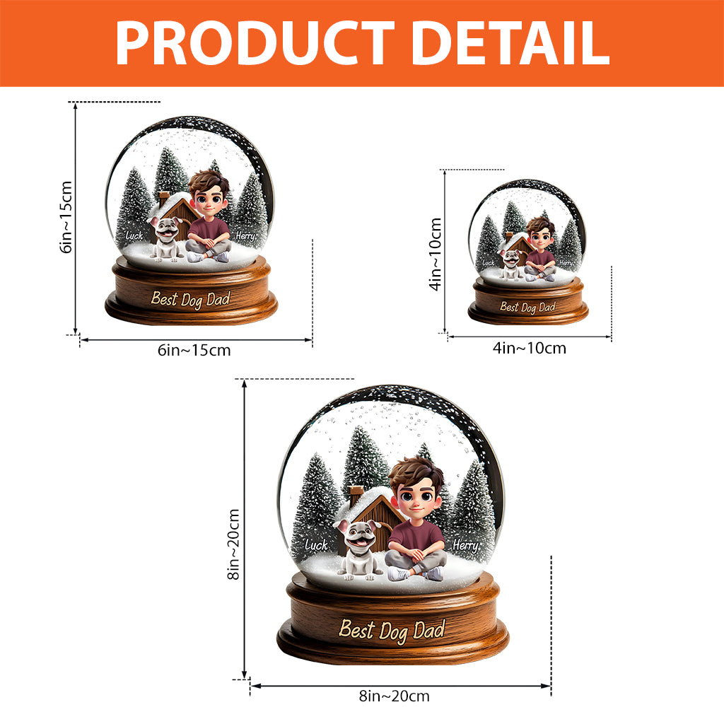 Best Dog Dad/ Mom - Personalized Dog Custom Shaped Acrylic Plaque