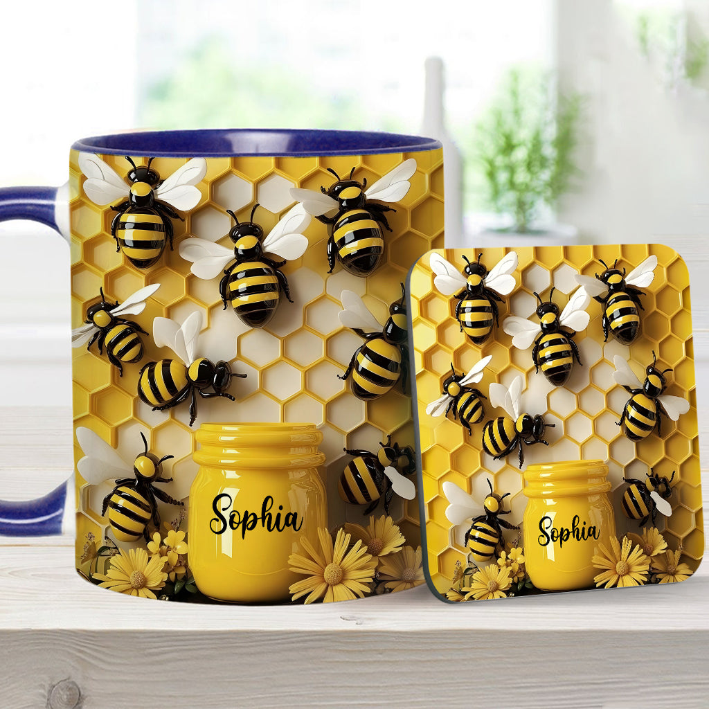 Gardening Stunning Bee - Personalized Gardening Accent Mug