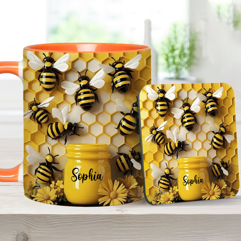 Gardening Stunning Bee - Personalized Gardening Accent Mug