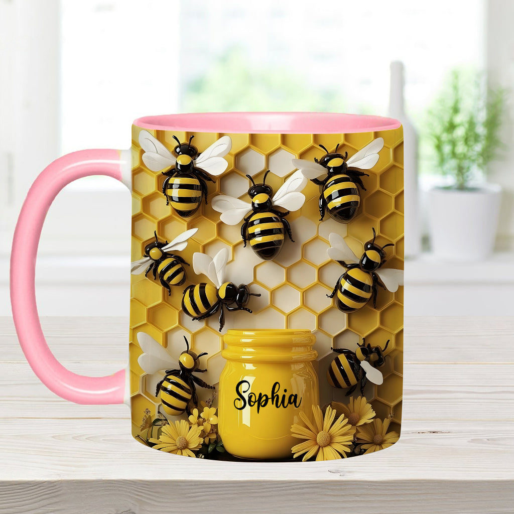 Gardening Stunning Bee - Personalized Gardening Accent Mug