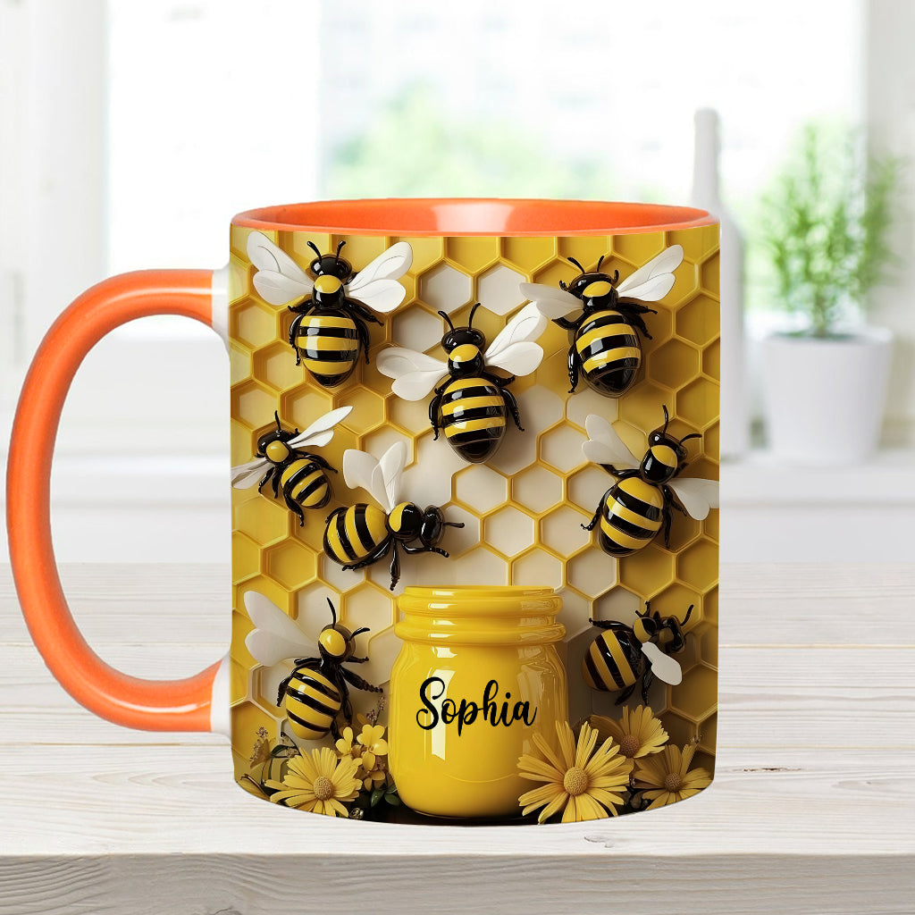 Gardening Stunning Bee - Personalized Gardening Accent Mug