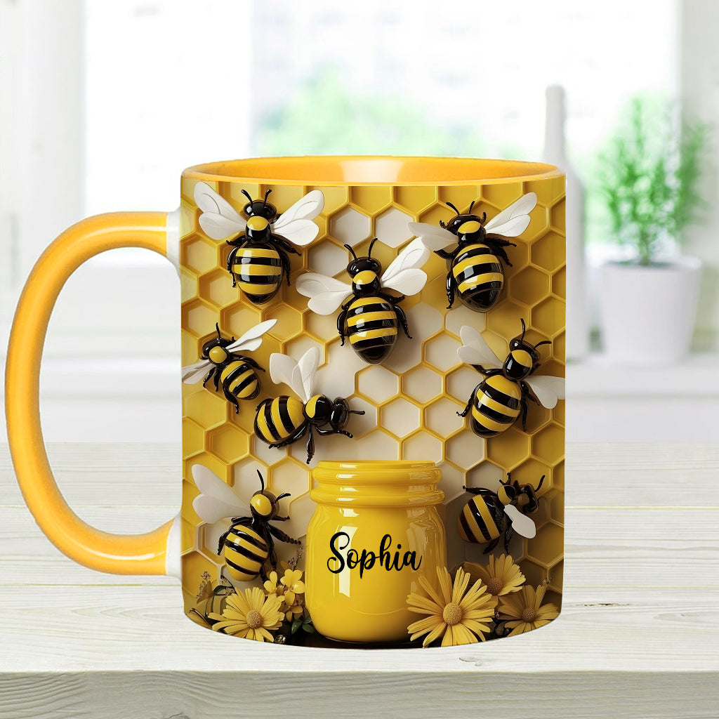 Gardening Stunning Bee - Personalized Gardening Accent Mug