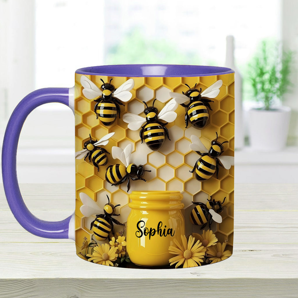 Gardening Stunning Bee - Personalized Gardening Accent Mug