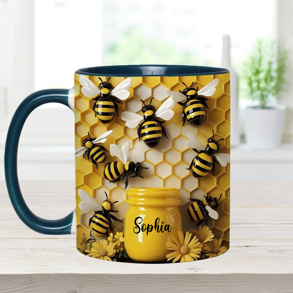 Gardening Stunning Bee - Personalized Gardening Accent Mug