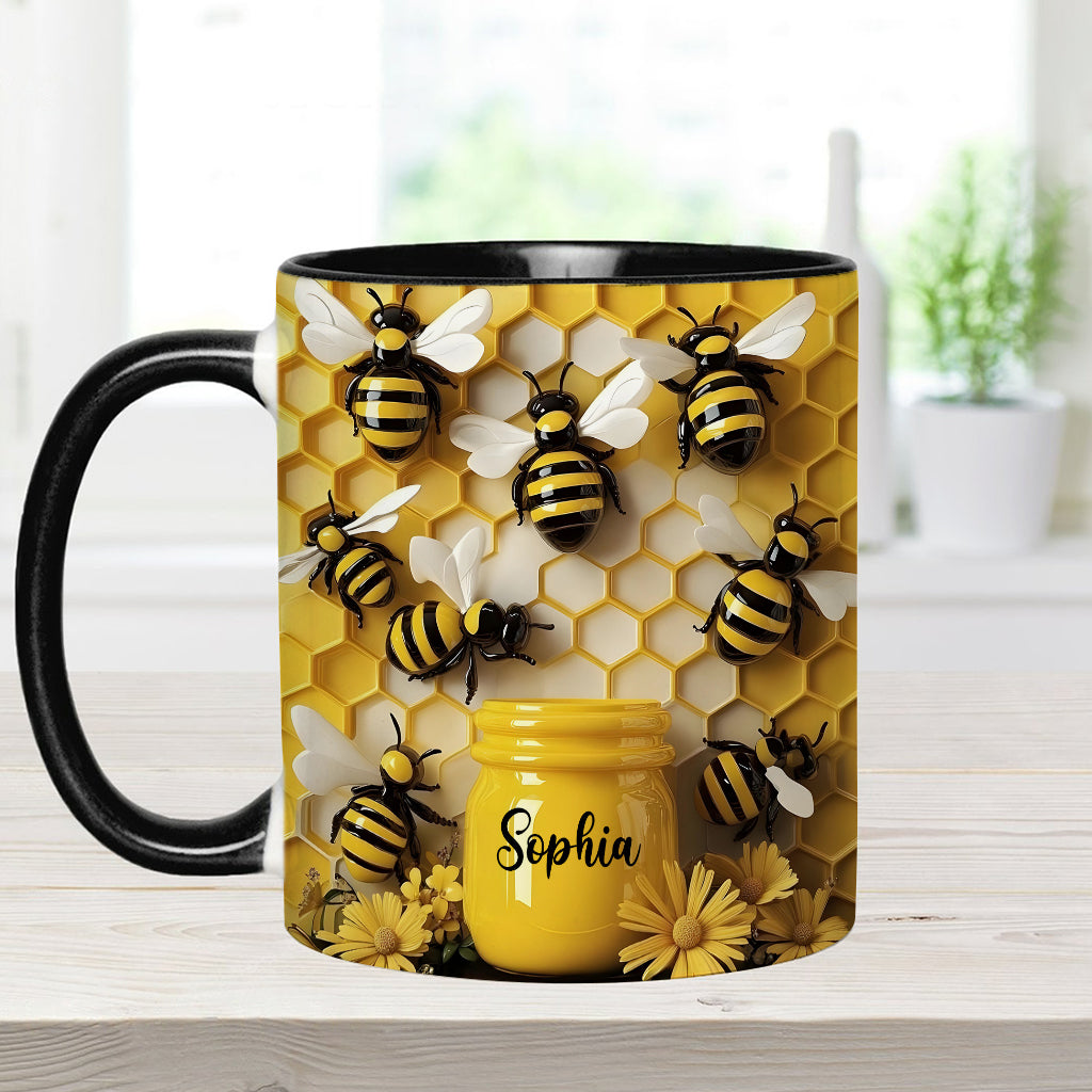 Gardening Stunning Bee - Personalized Gardening Accent Mug