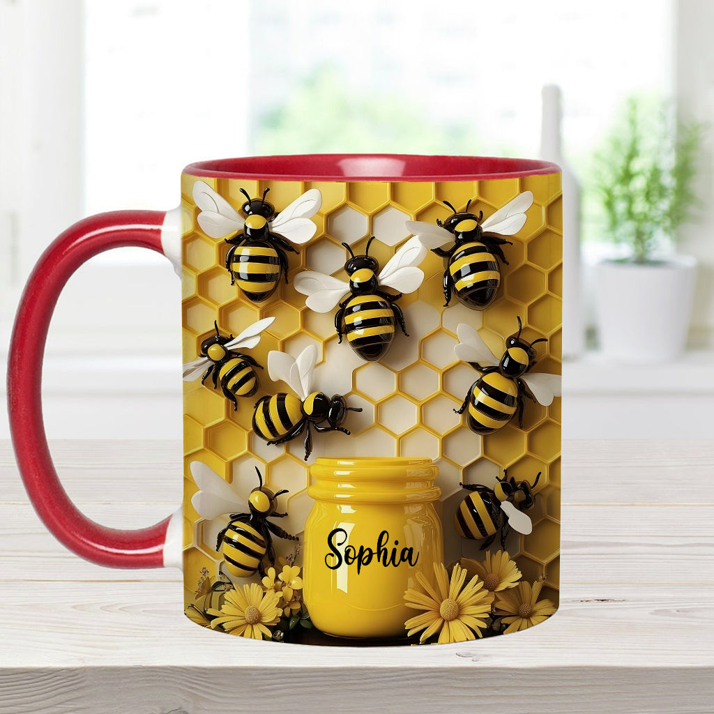 Gardening Stunning Bee - Personalized Gardening Accent Mug