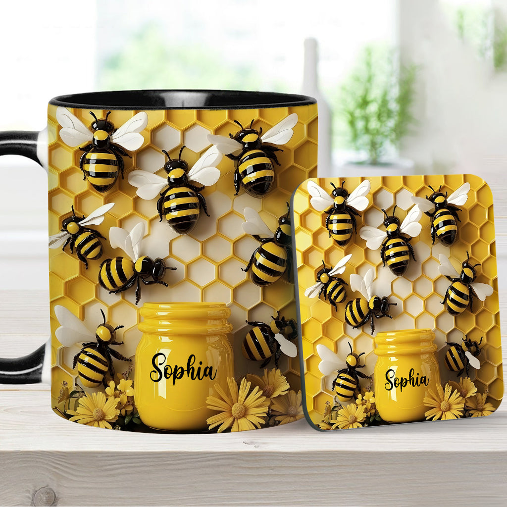 Gardening Stunning Bee - Personalized Gardening Accent Mug