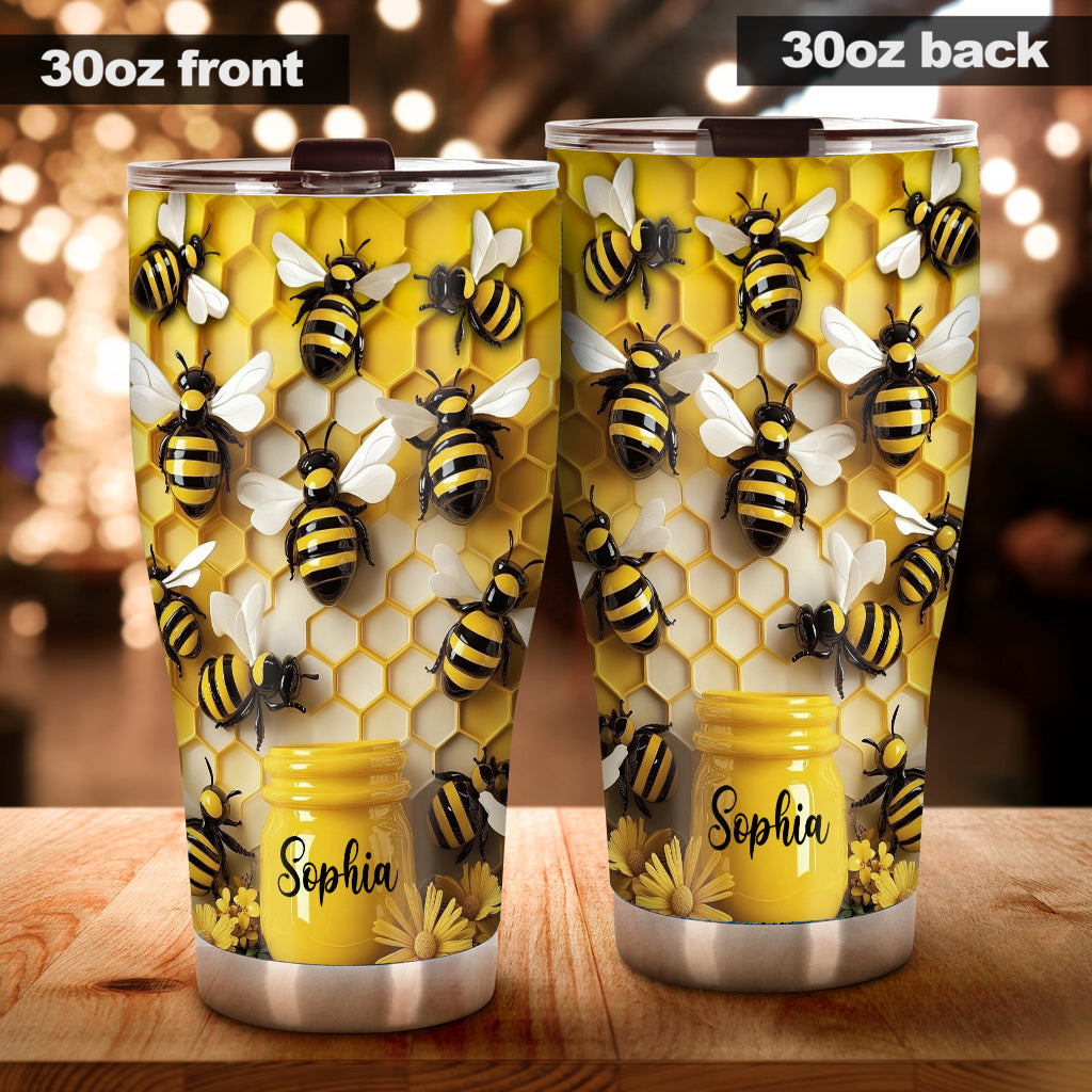 Stunning Bee - Personalized Gardening Tumbler
