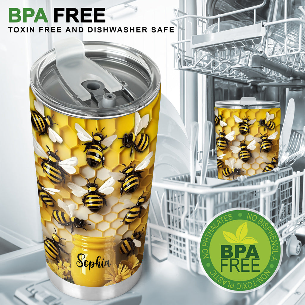 Stunning Bee - Personalized Gardening Tumbler