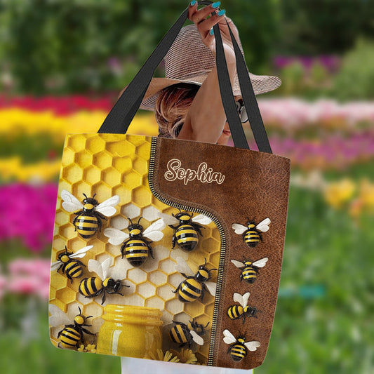Stunning Bee - Personalized Gardening Tote Bag