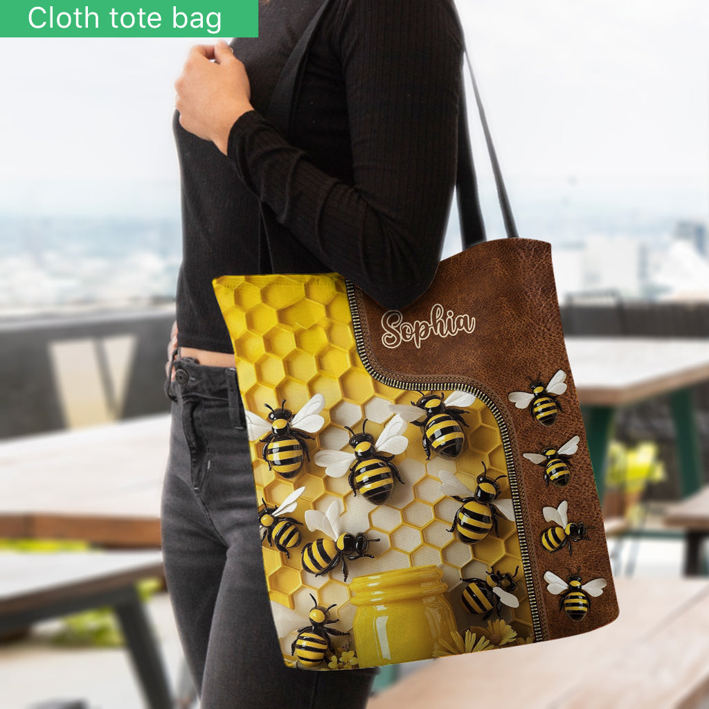 Stunning Bee - Personalized Gardening Tote Bag