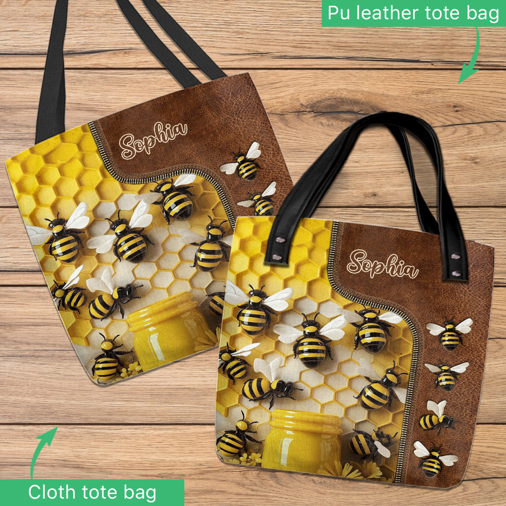 Stunning Bee - Personalized Gardening Tote Bag