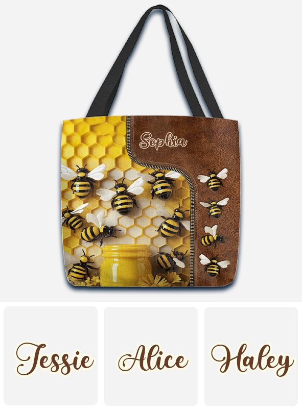 Stunning Bee - Personalized Gardening Tote Bag