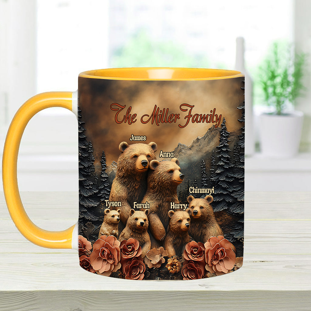 Mug personnalisé « Famille Ours »
