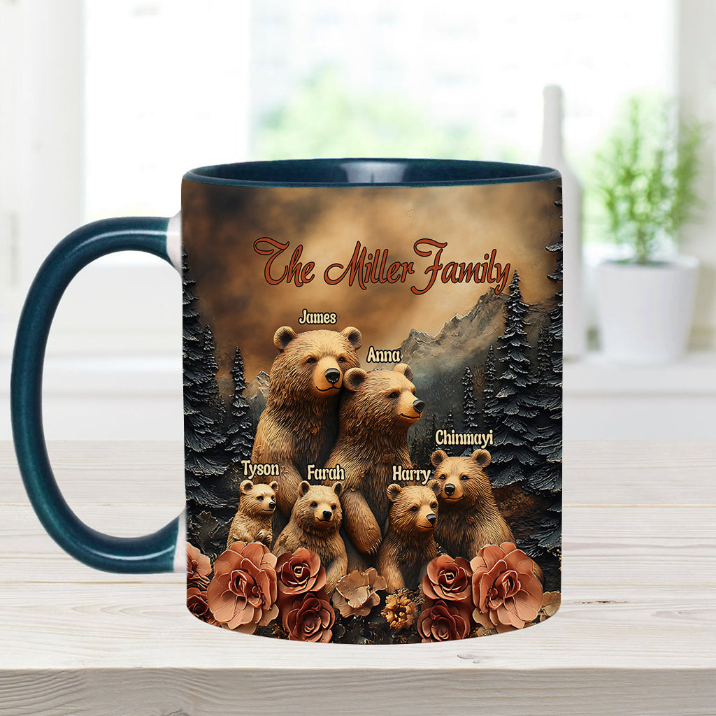 Mug personnalisé « Famille Ours »