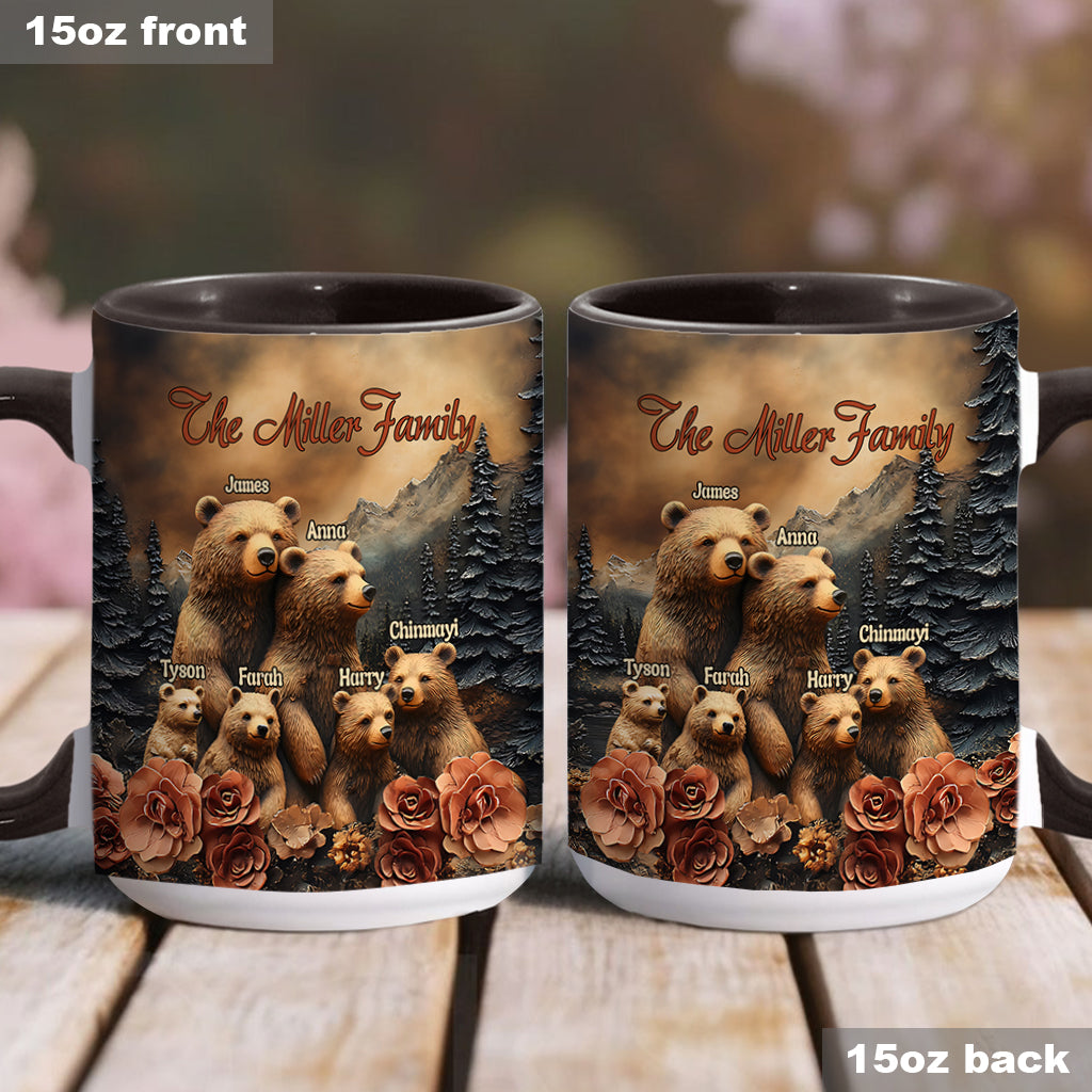Mug personnalisé « Famille Ours »