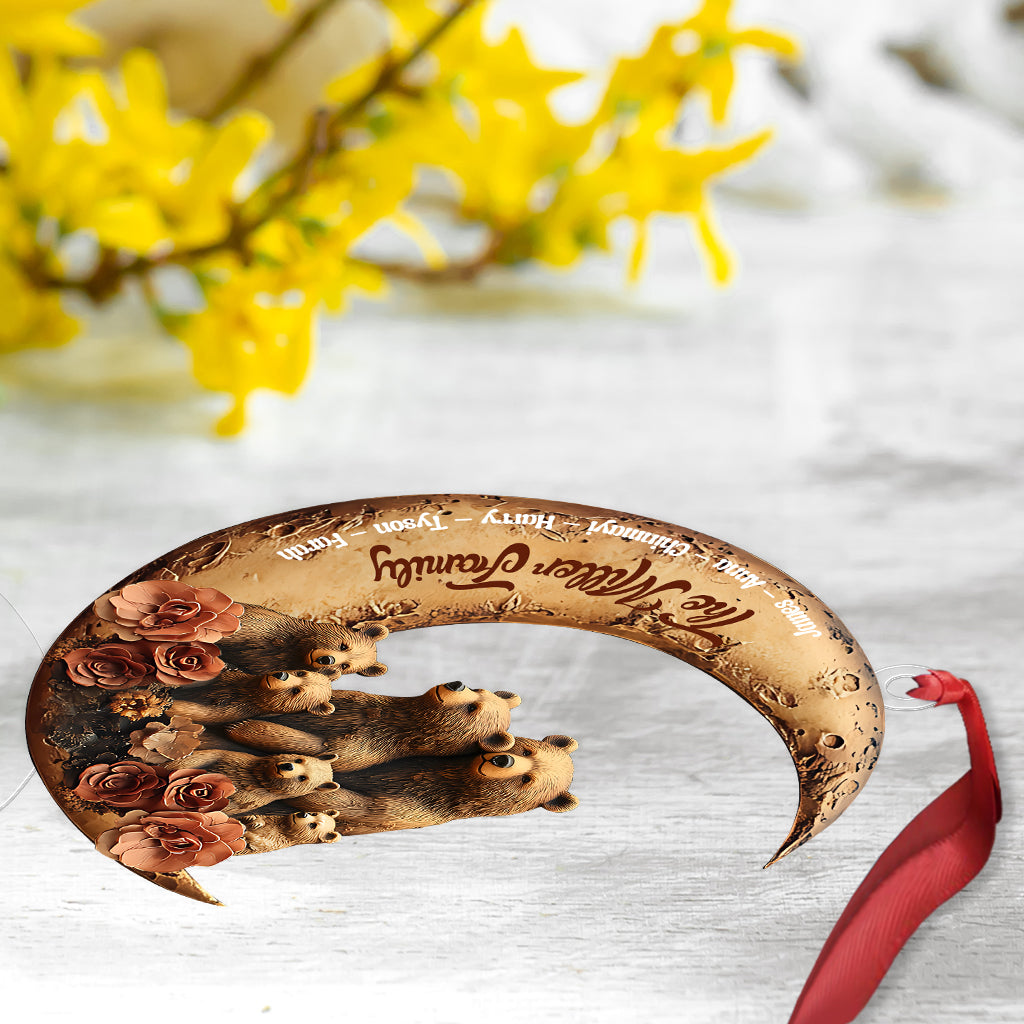 Famille d'ours - Ornement familial personnalisé en forme de famille