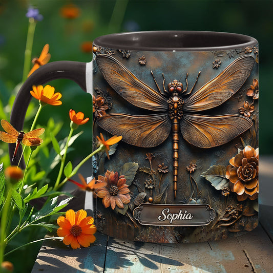 Mug Vintage Soul personnalisé avec motif libellule