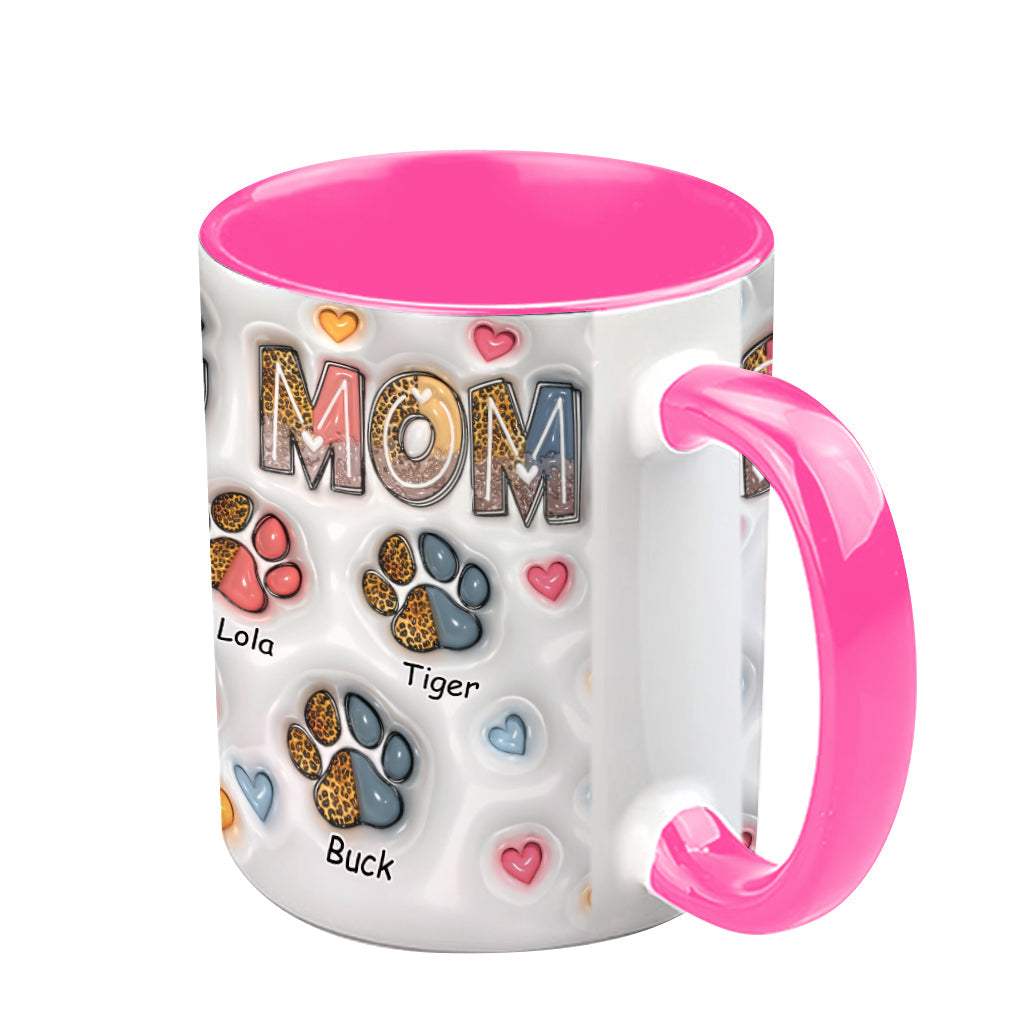 Dog Mom - Personalized Dog Accent Mug