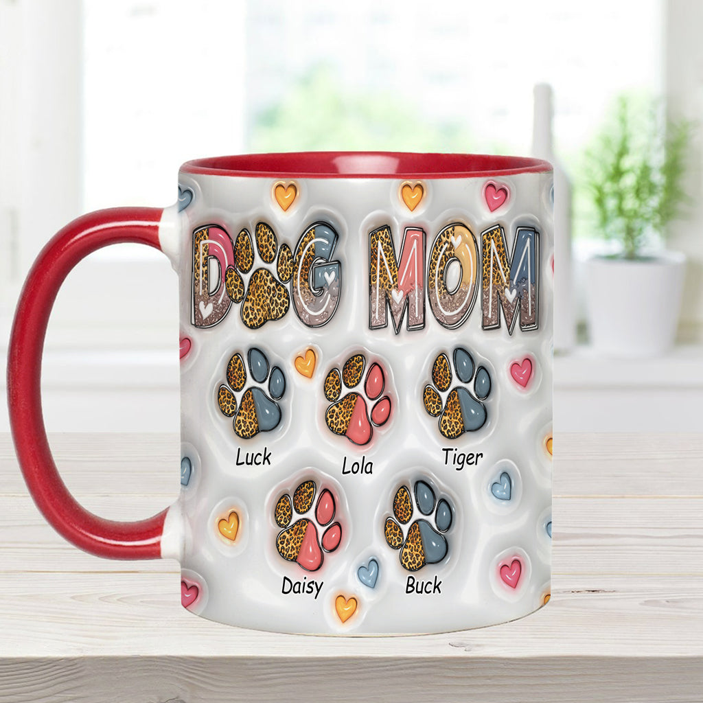 Dog Mom - Personalized Dog Accent Mug