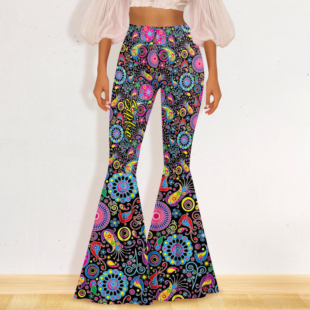Hippie Soul - Leggings évasés hippies personnalisés