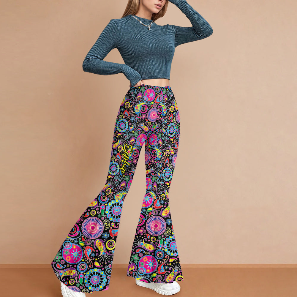 Hippie Soul - Leggings évasés hippies personnalisés
