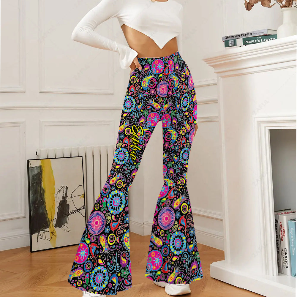 Hippie Soul - Leggings évasés hippies personnalisés