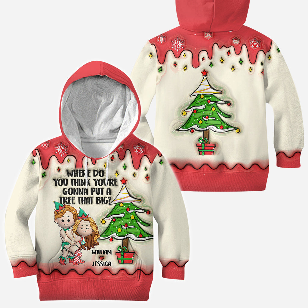 Penche-toi et je te montrerai - T-shirt personnalisé pour couple