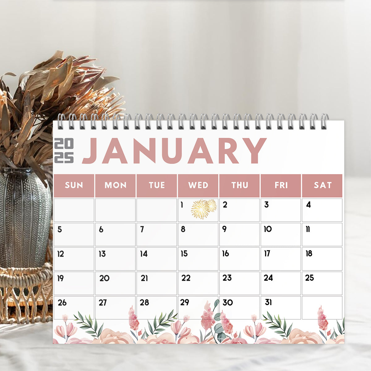 Funny Office Humor, Work Swear Affirmations - Personalized Colleague Wall Calendar & Desk Calendar