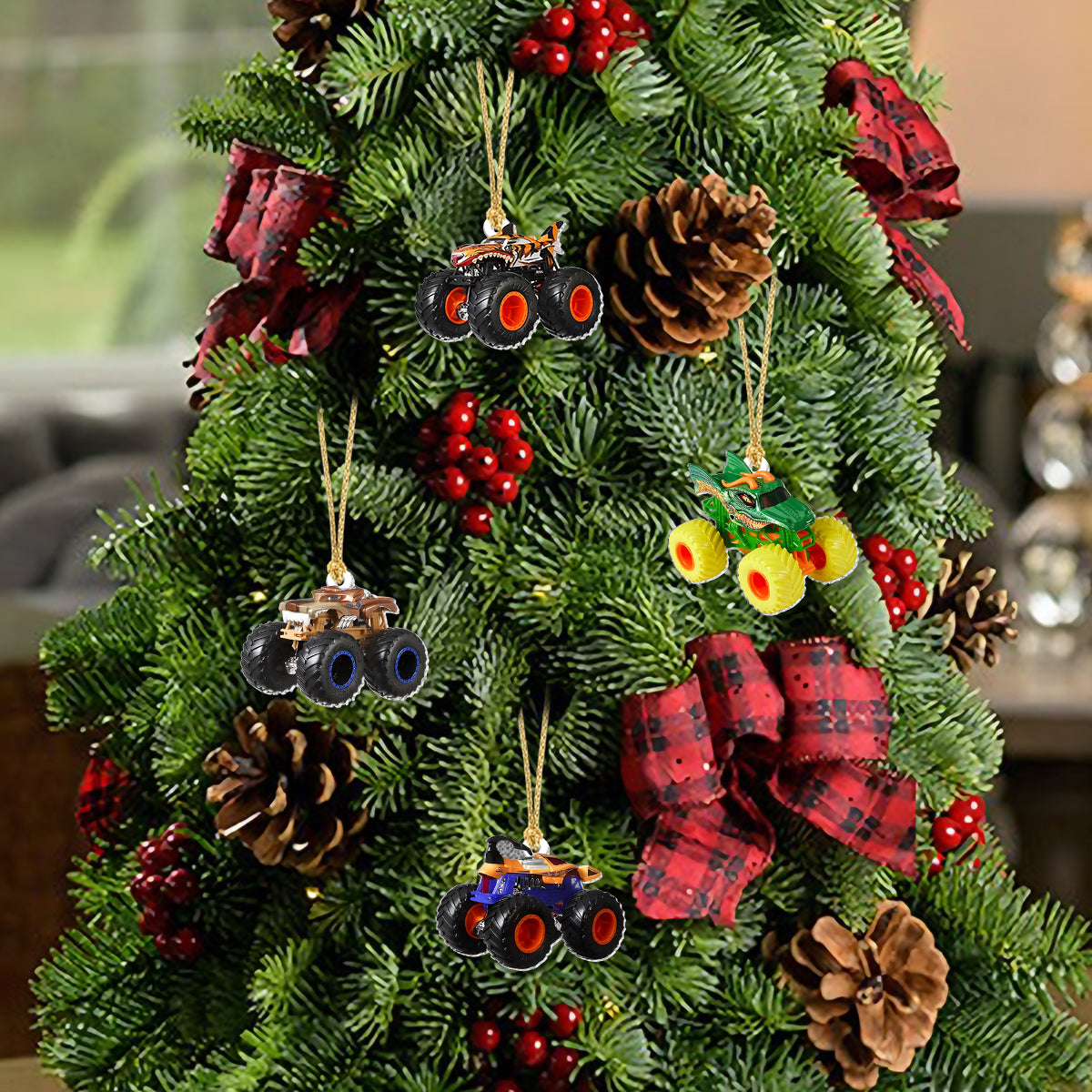 Monster Crusher - Calendrier de l'Avent personnalisé pour enfants avec décorations