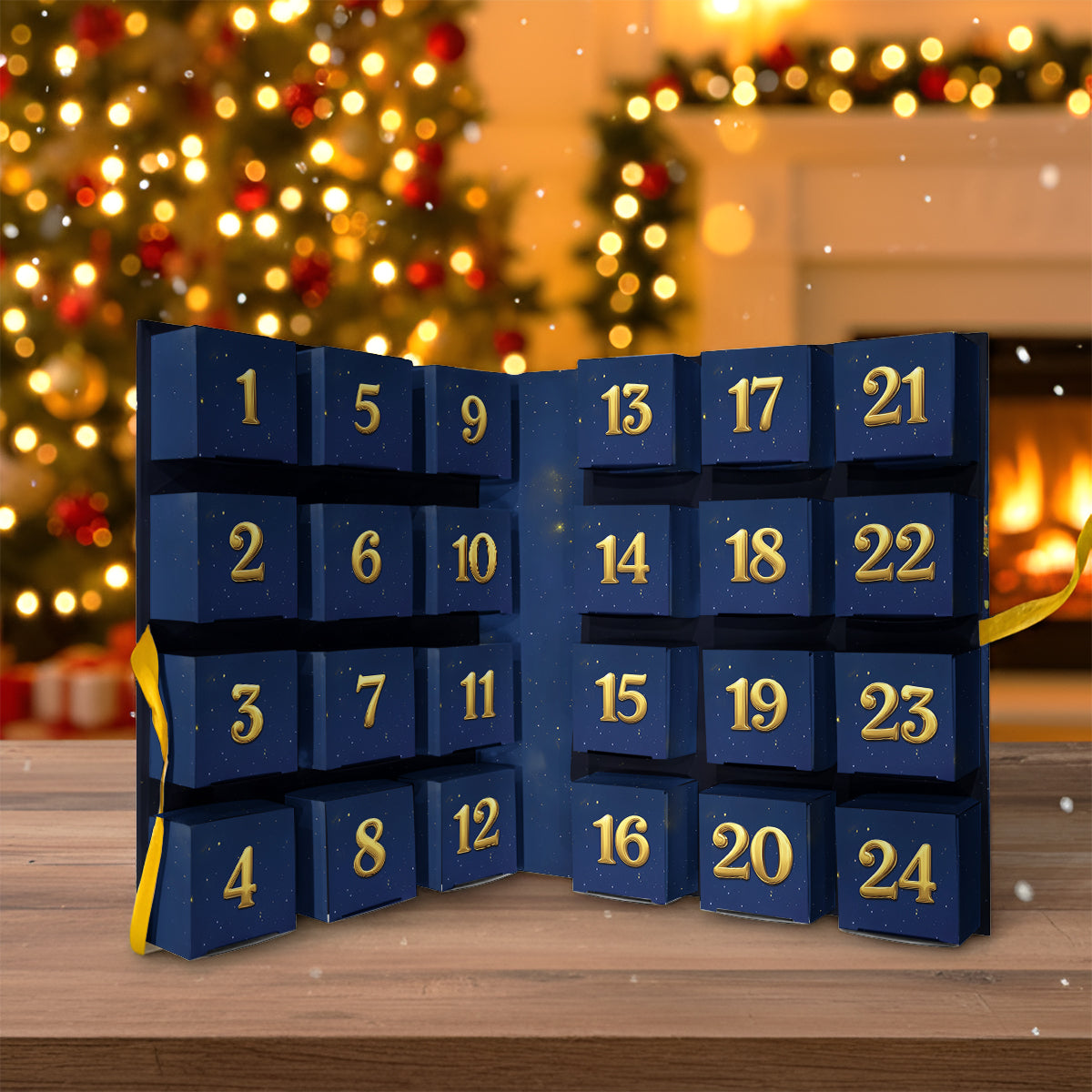 Monster Crusher - Calendrier de l'Avent pliable et personnalisé pour enfants avec décorations