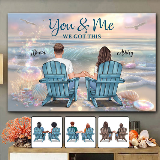 Toi et moi, on gère - Toile et affiche personnalisées pour couples