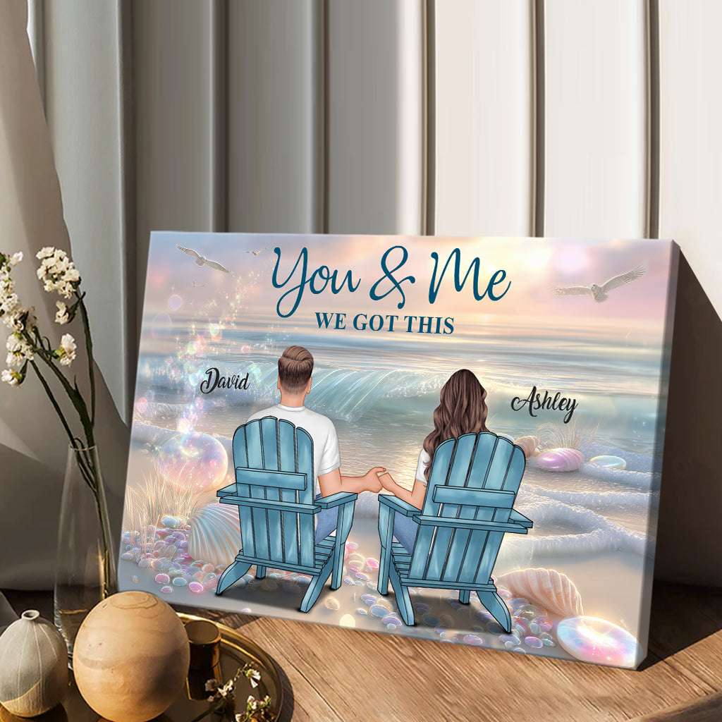 Toi et moi, on gère - Toile et affiche personnalisées pour couples