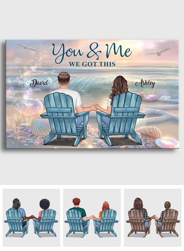 Toi et moi, on gère - Toile et affiche personnalisées pour couples