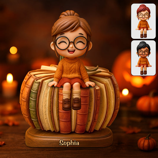 Just A Girl Who Loves Reading - Personalized Book Custom Shaped Wood Plaque