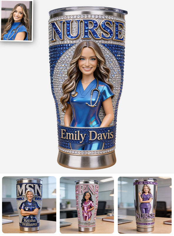 Any Title, Any Photo - Personalized Nurse Tumbler