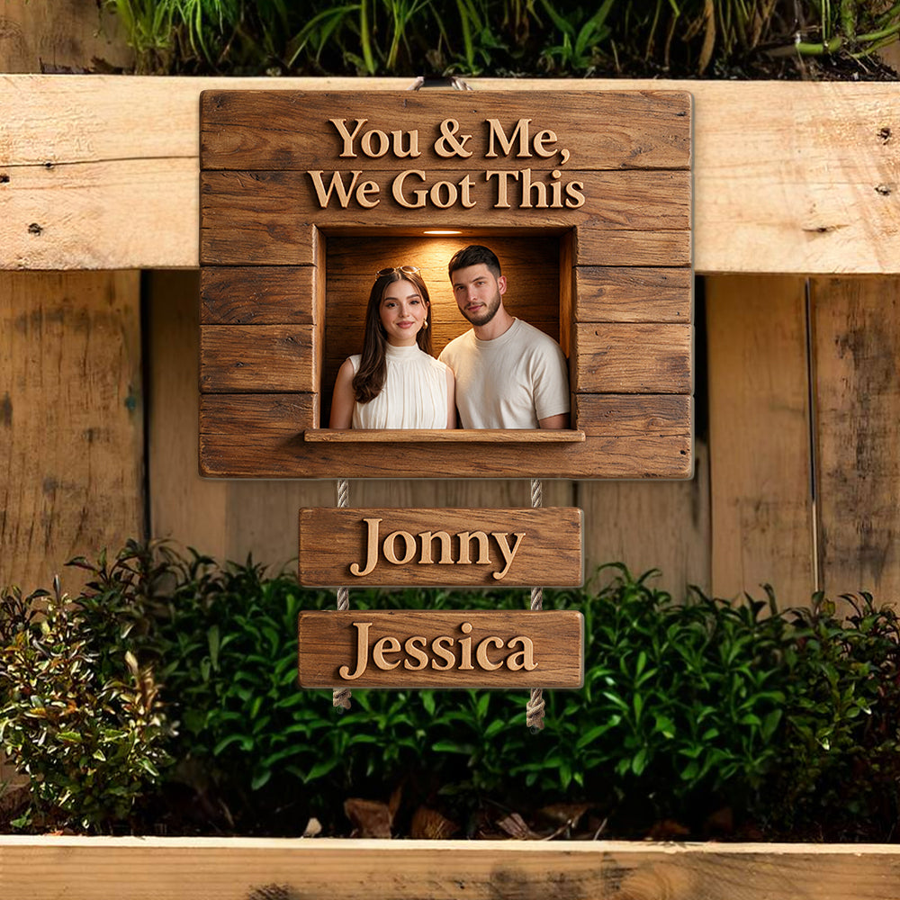 You & Me We Got This - Personalized Couple Pallet Wood Sign