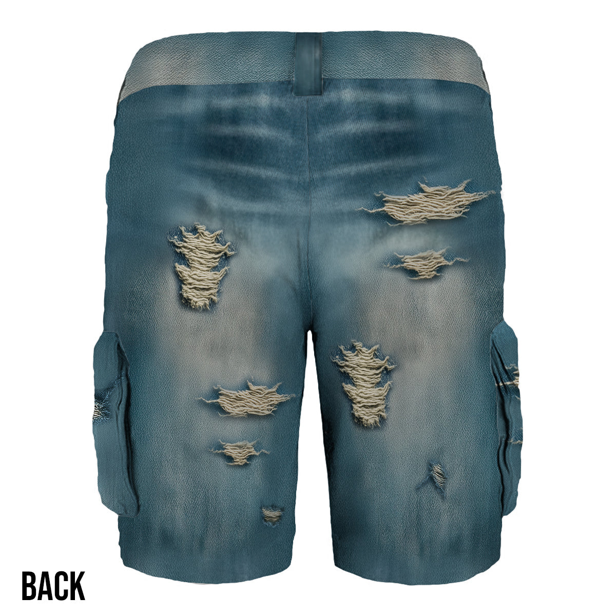 Distressed Hunting Gift - Personalized Hunting Cargo Shorts With Belt