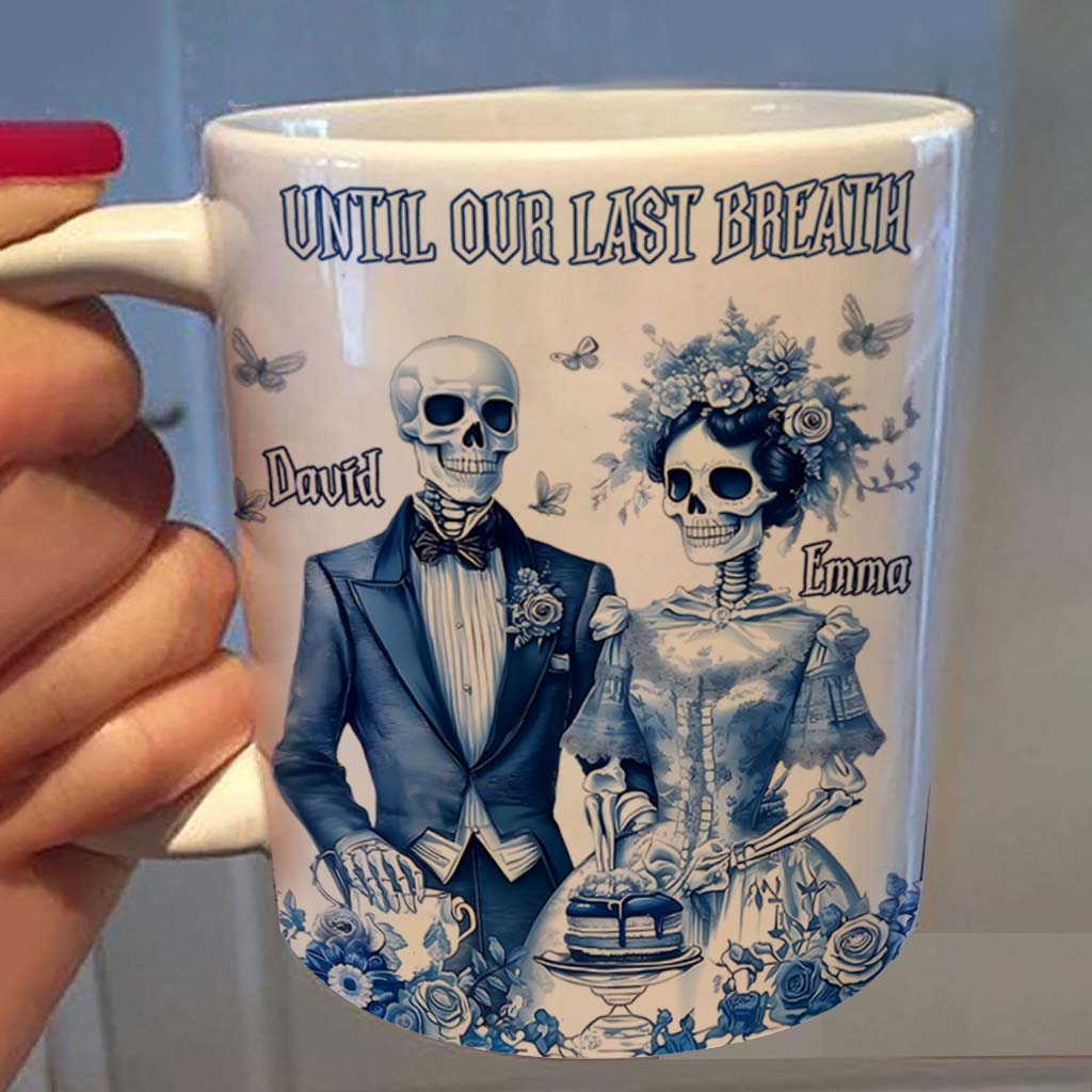 Jusqu'à notre dernier souffle - Mug personnalisé pour couple