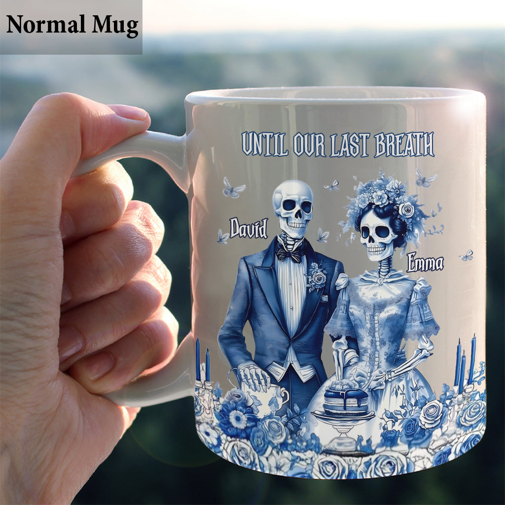 Jusqu'à notre dernier souffle - Mug personnalisé pour couple