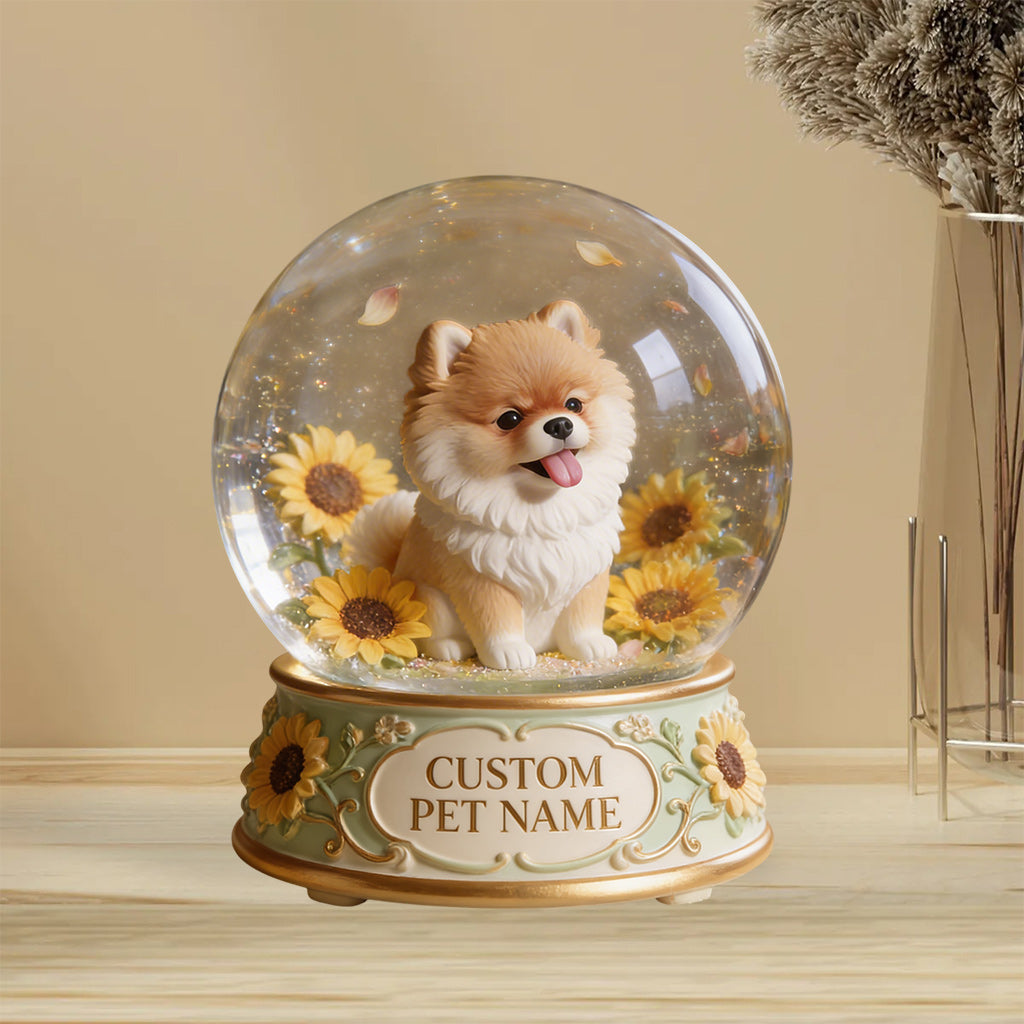 Custom Gift For Pet Owners, Birth Month Flower - Personalized Dog Custom Shaped Acrylic Plaque