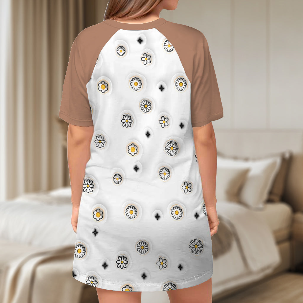 Mother's Pain In The Asses - Personalized Mother Sleep T-shirt Dress