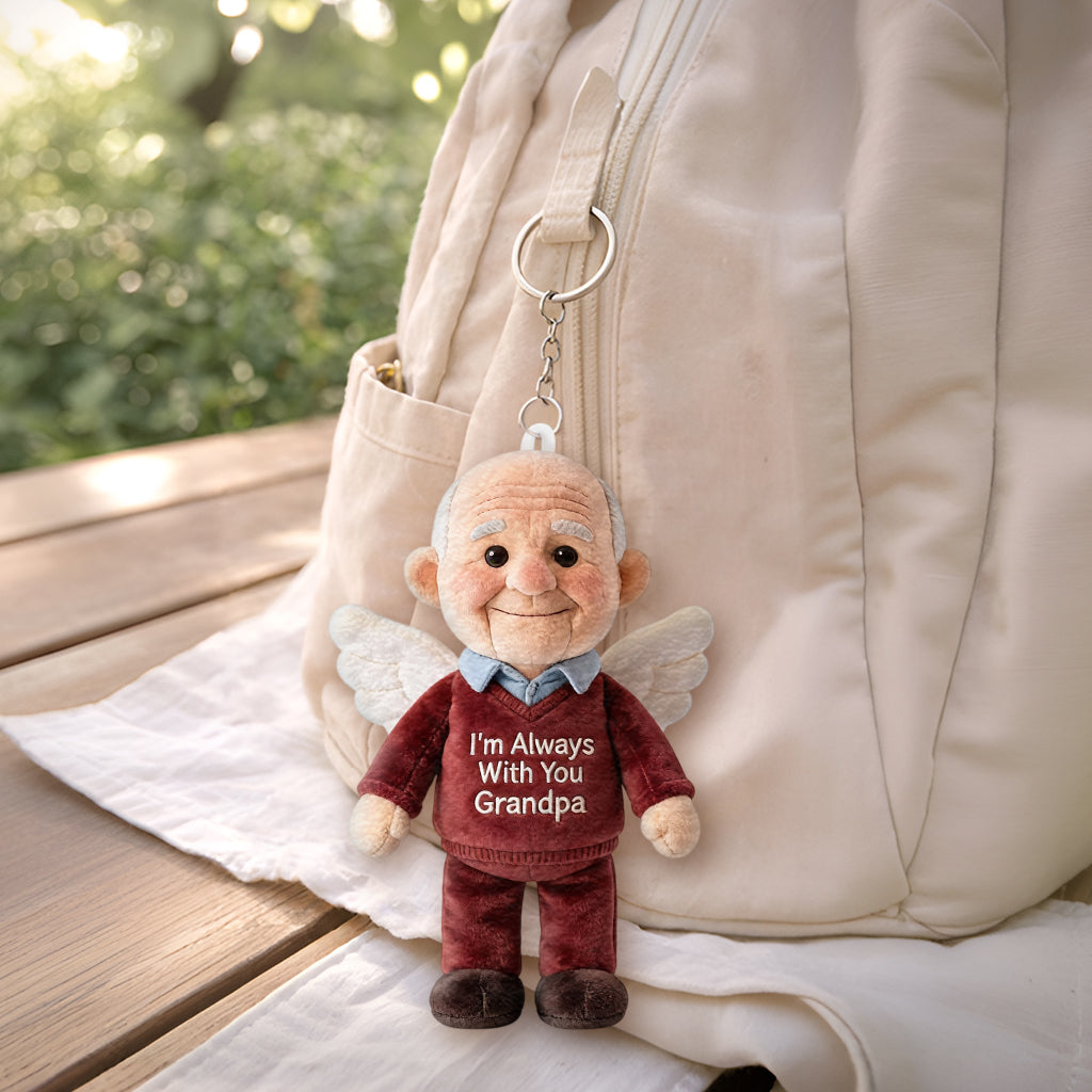 Toujours avec Vous - Porte-clés Mémorial Personnalisé en Peluche