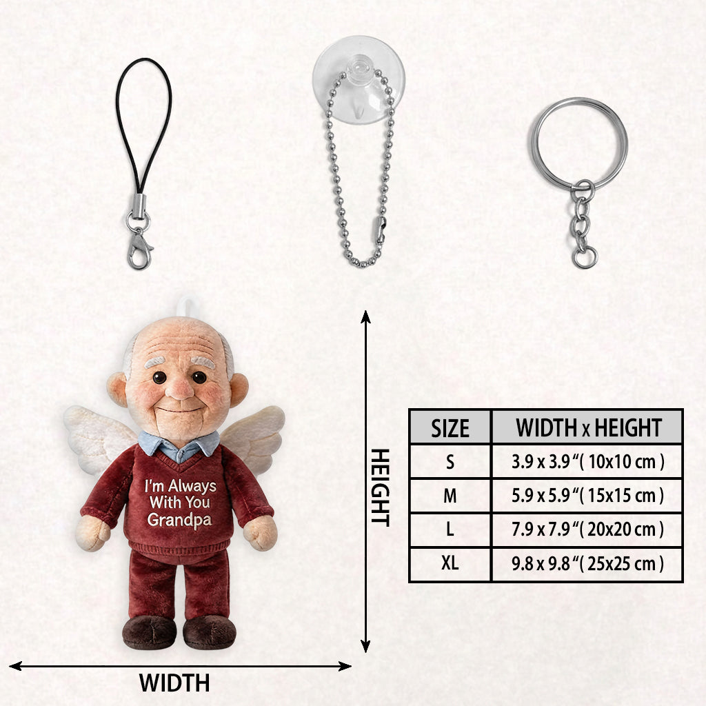 Toujours avec Vous - Porte-clés Mémorial Personnalisé en Peluche
