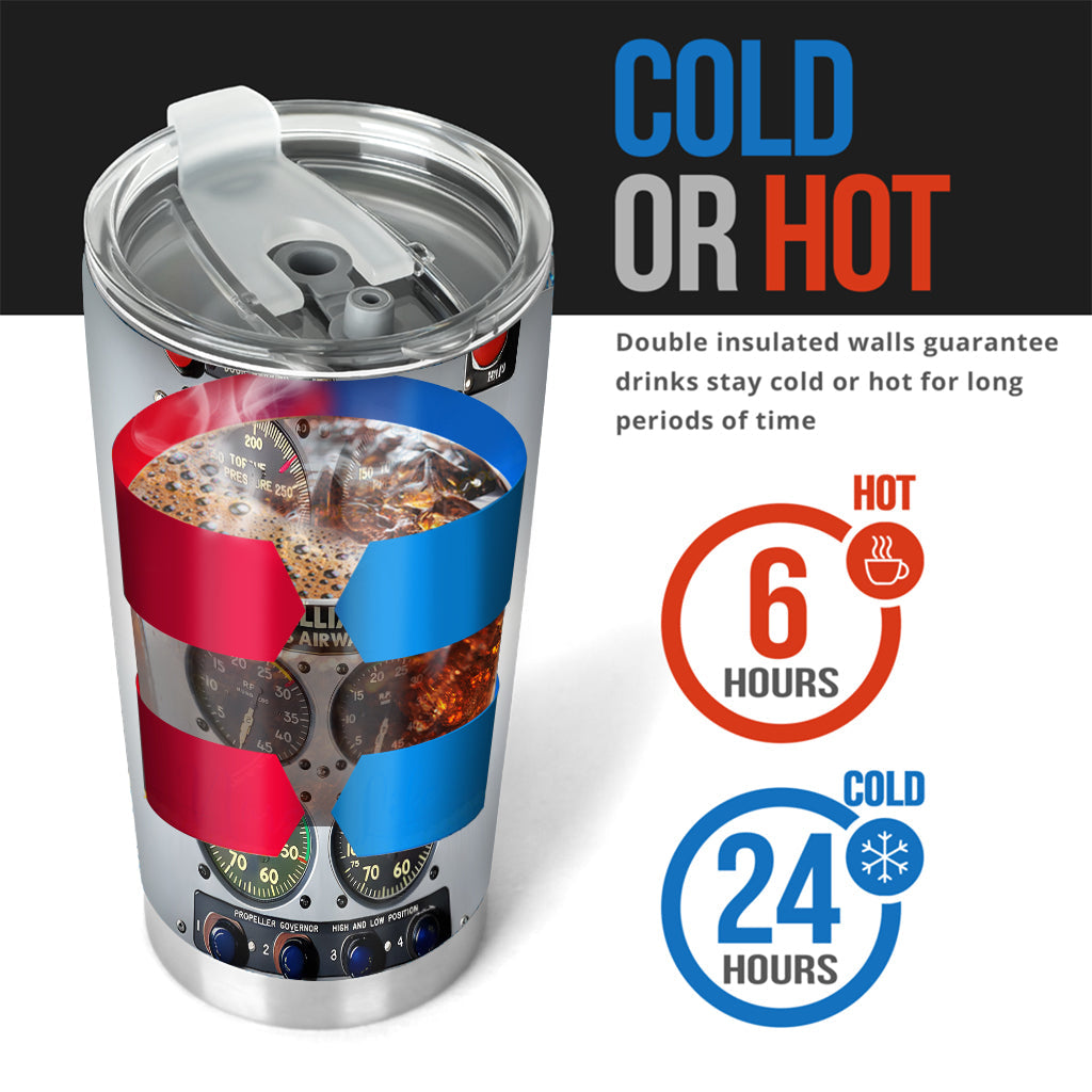 Aviation Control Panel - Personalized Aviation Tumbler