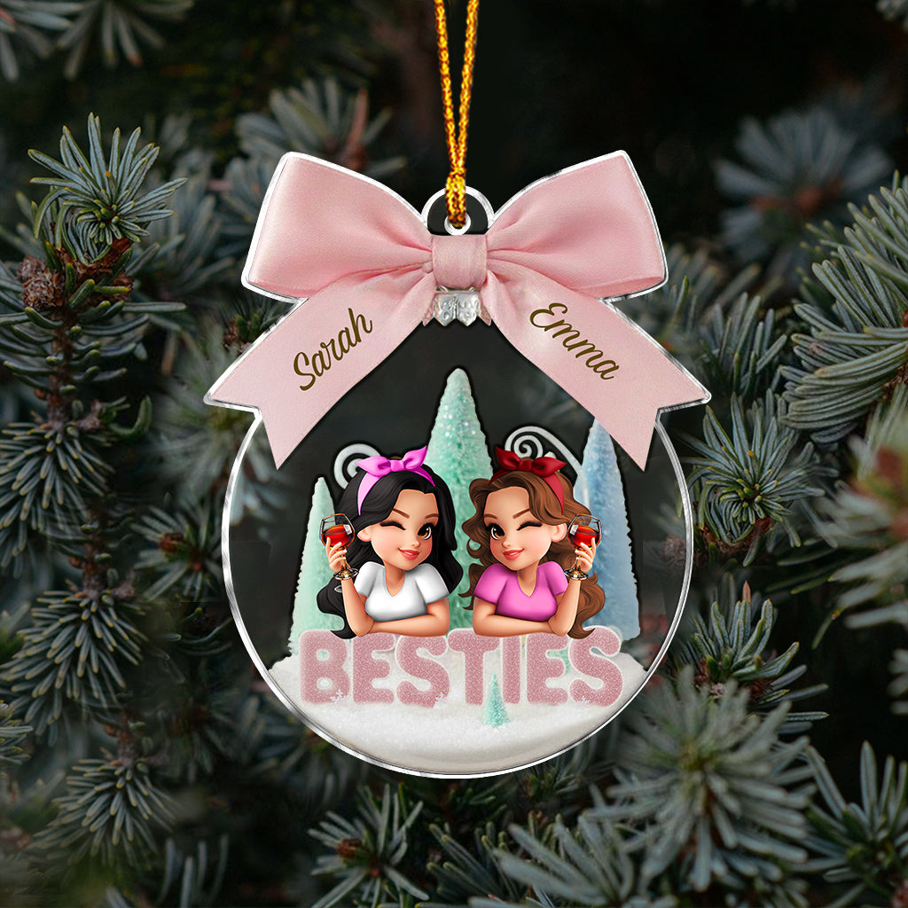 Besties/ Sisters Forever - Personalized Bestie Ornament