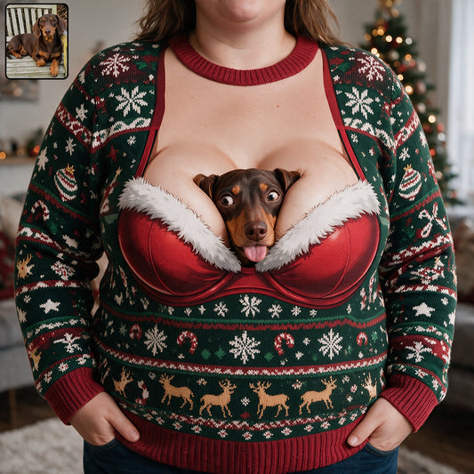Funny Pet Photo - Personalized Dog Ugly Sweater