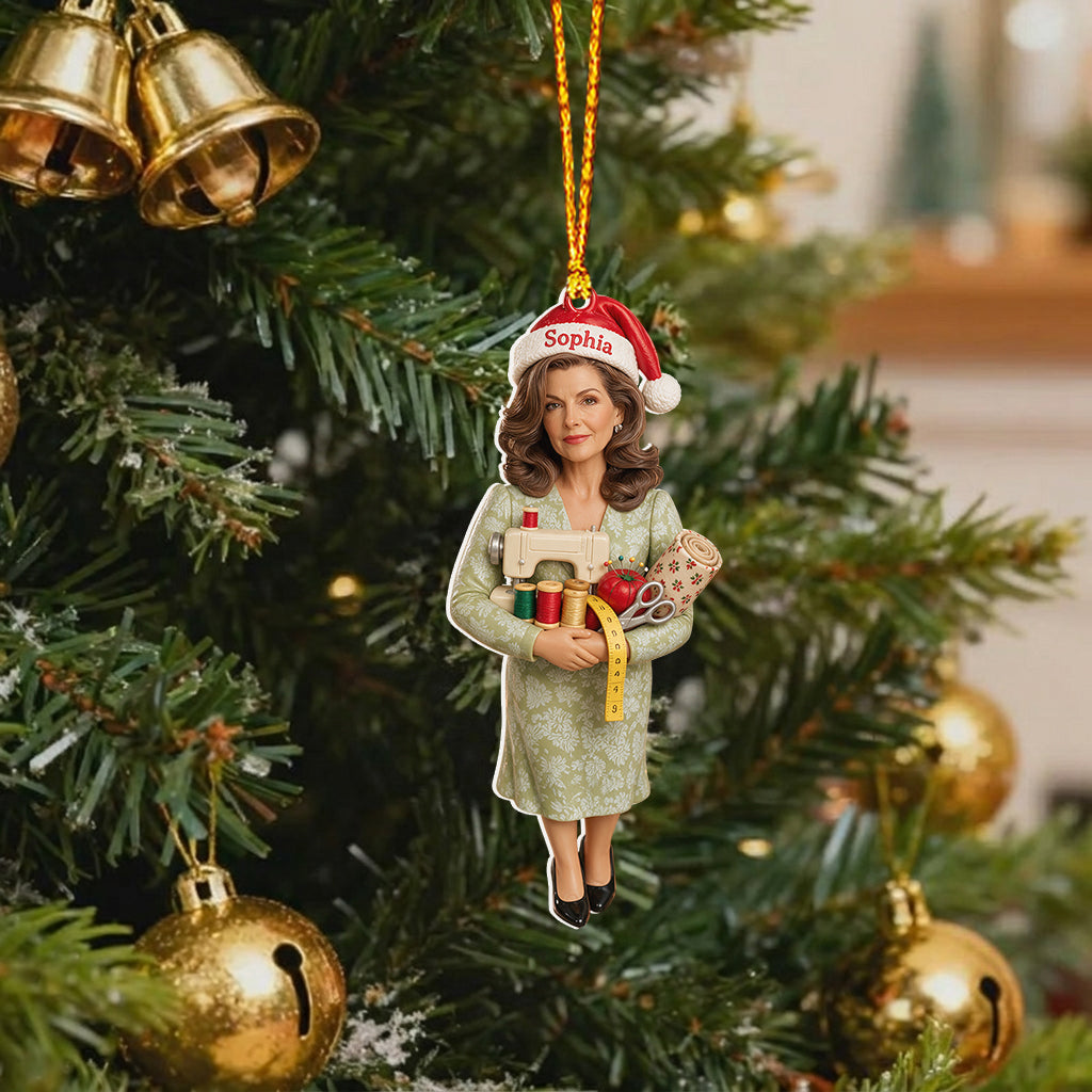 Love Sewing - Personalized Sewing Premium 3D Ornament